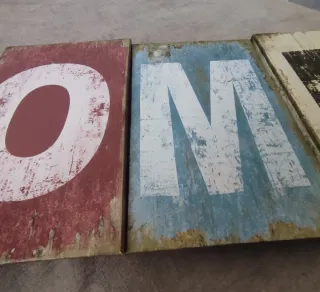 Cuadro decorativo HOME rústico