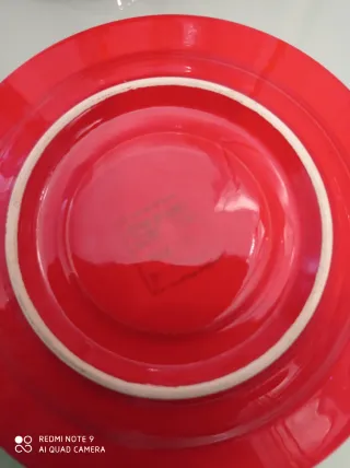 Coppia tazzine da caffè rosse