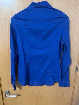 Camisa azul de manga larga 42