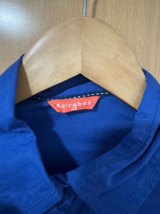 Camisa azul de manga larga 42