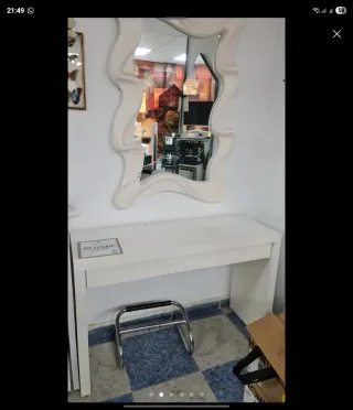 Tocador escritorio blanco