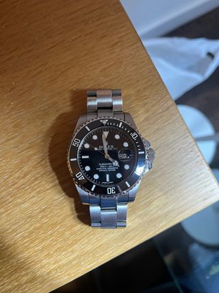 Rolex Submariner Negro/Plateado