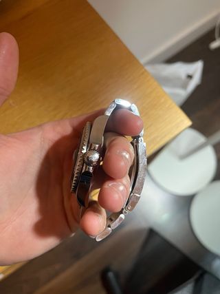 Rolex Submariner Negro/Plateado