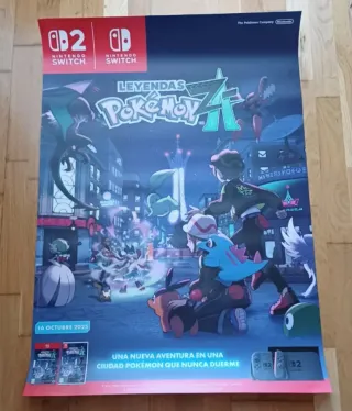 Póster Leyendas Pokémon Z-A Nintendo Switch