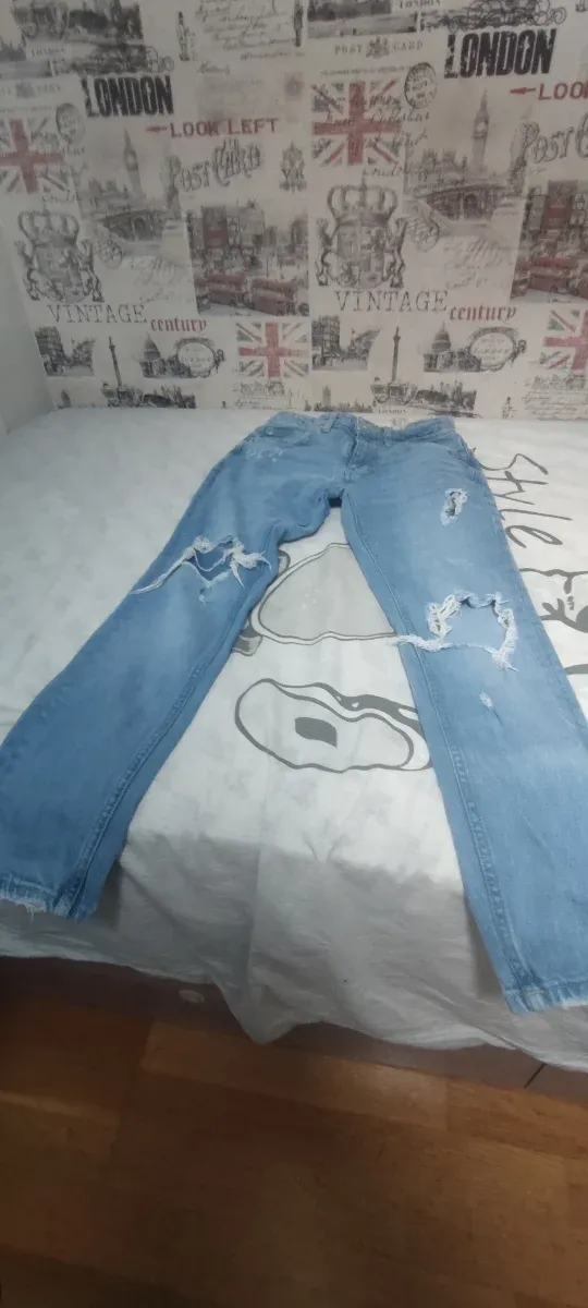 Pantalón tejano desgastado Talla EUR 36