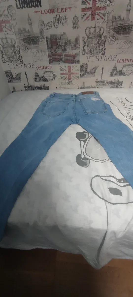 Pantalón tejano desgastado Talla EUR 36