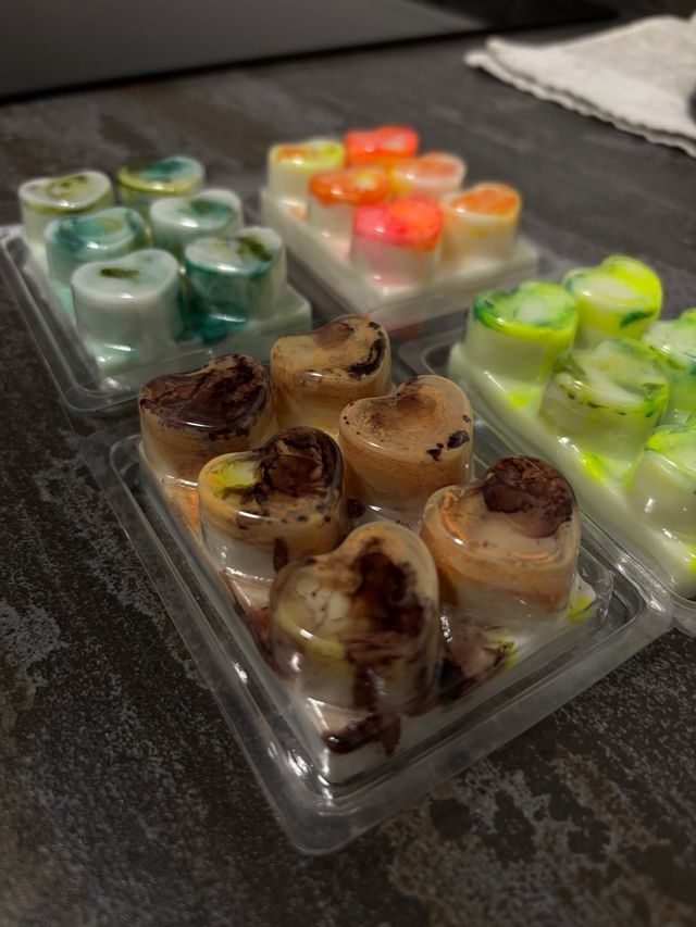 Velas aromáticas corazón (pack 4)