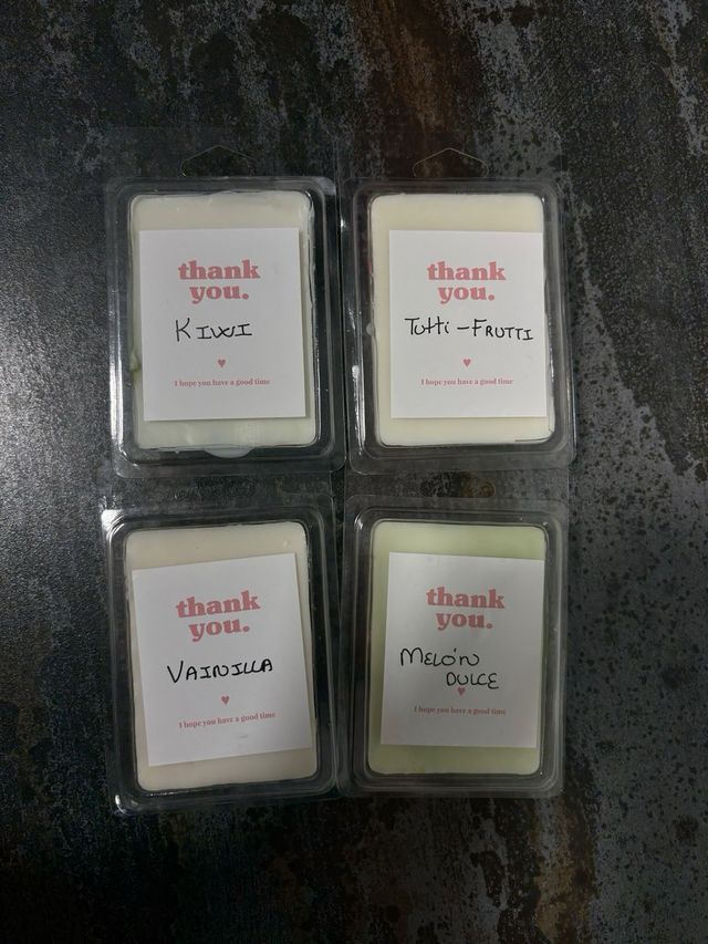 Velas aromáticas corazón (pack 4)