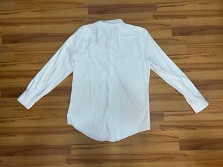 Camisa Zara Blanca Manga Larga