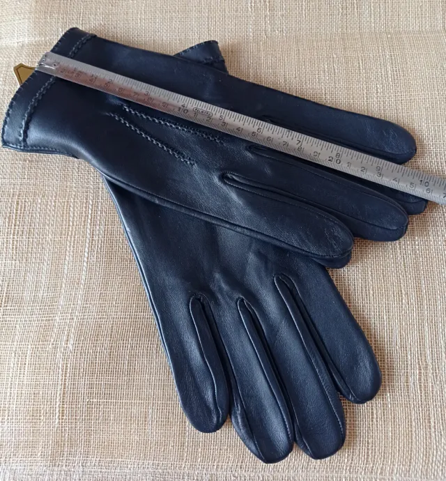 Guantes de Piel Hombre Negros