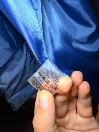 Abrigo Inbatex azul jaspeado lana