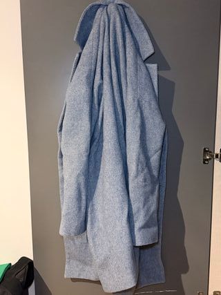 Abrigo Inbatex azul jaspeado lana