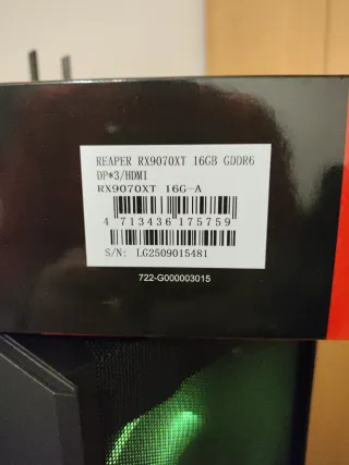 PowerColor RX 9070 XT 16GB Tarjeta Gráfica