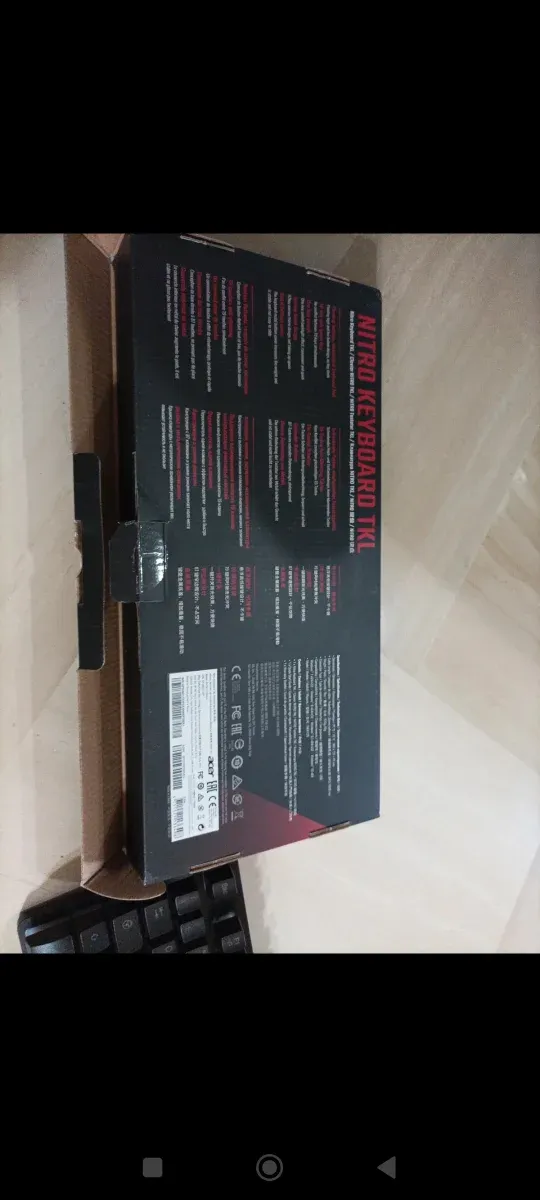 Tastiera Gaming Nitro NKW120 TKL Nera Acer