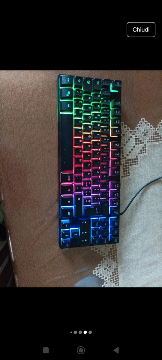 Tastiera Gaming Nitro NKW120 TKL Nera Acer