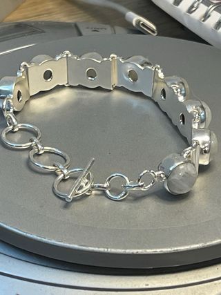 Pulsera Plata 8 Ópalos Naturales Etiopía