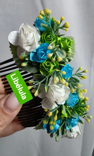 Peineta Huertana Flores