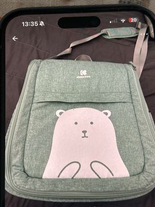 Borsa fasciatoio a tracolla con orsetto