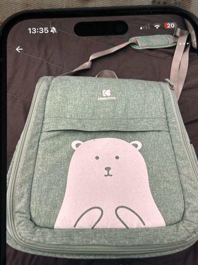 Borsa fasciatoio a tracolla con orsetto