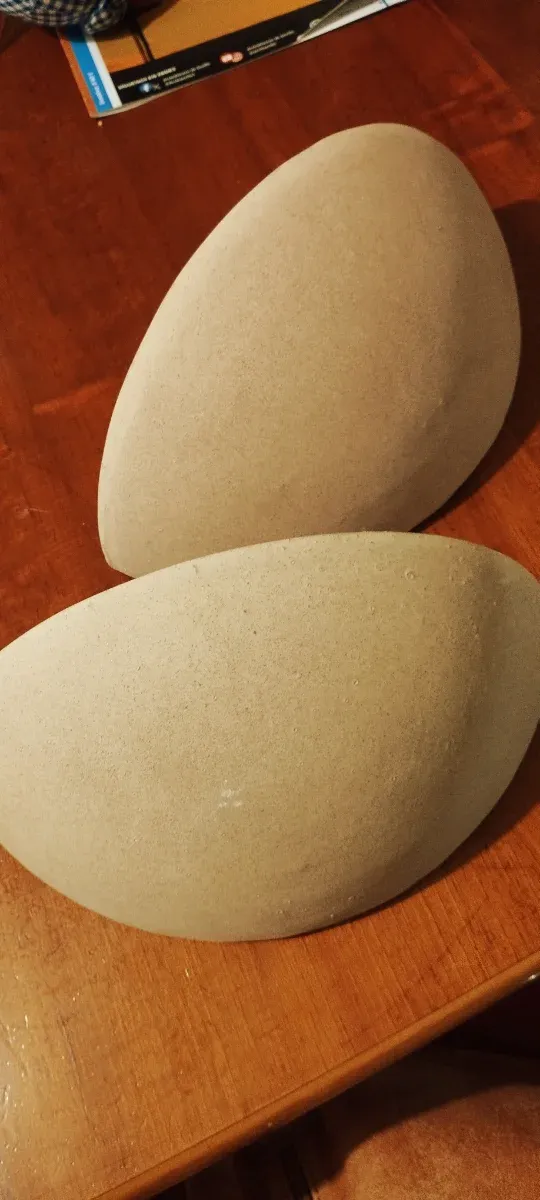 2 apliques de pared cerámica beige