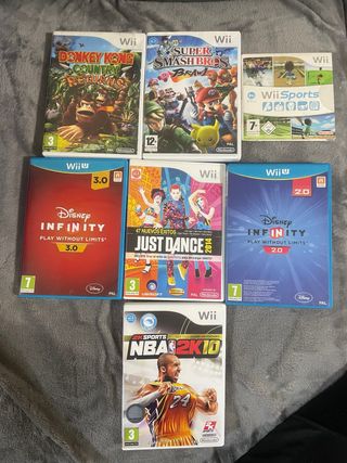 Lote 6 Juegos Wii y Wii U