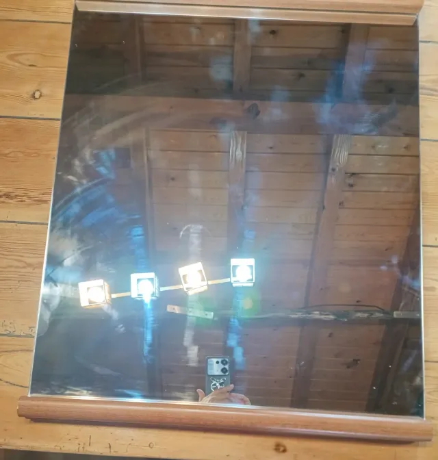 2 Espejos Madera y Cristal