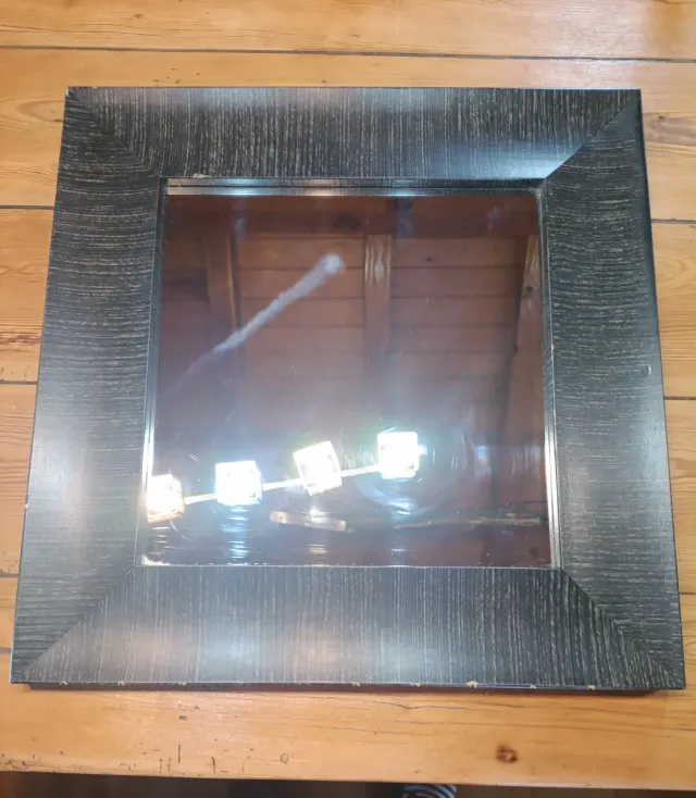 2 Espejos Madera y Cristal