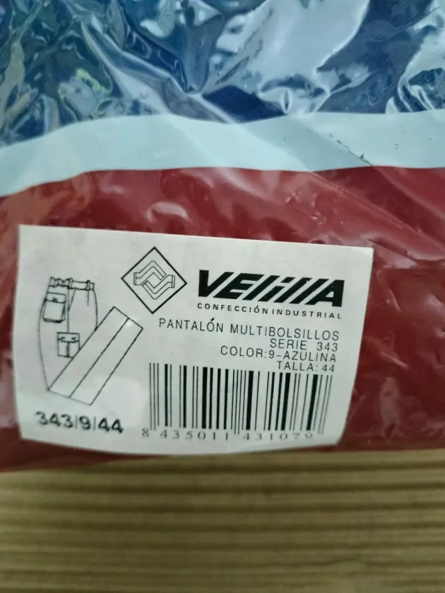 Pantalón de trabajo Velilla azul talla 44