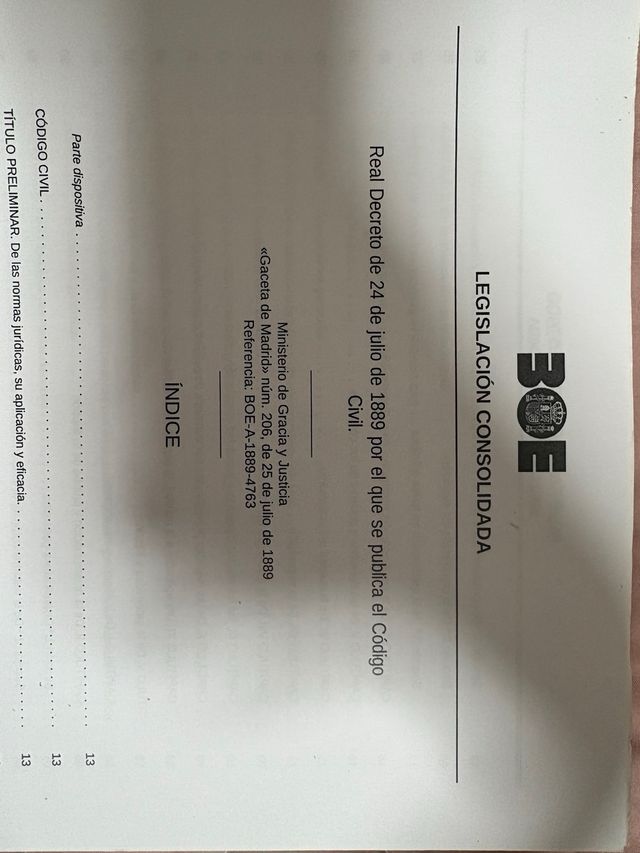 BOE Legislación Consolidada Código Civil