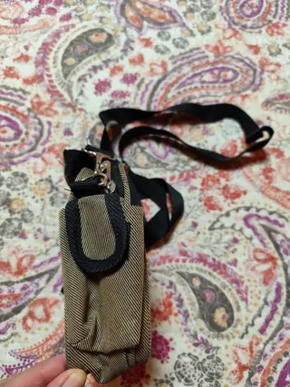 Bolso bandolera hombre marrón y negro