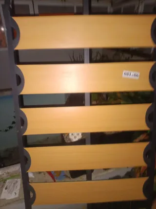 Somier metálico con lamas de madera