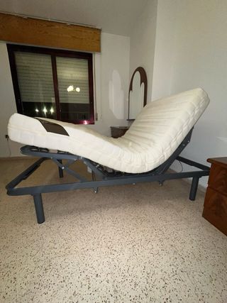 Cama articulada eléctrica con colchón