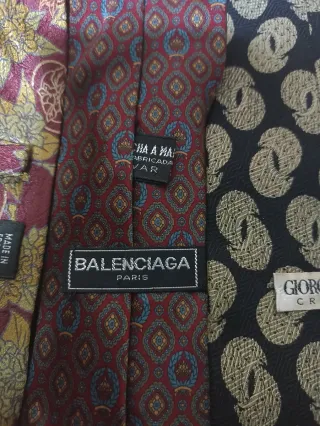 Lotes de Corbatas de Diseñador: Dior, Armani, Bale