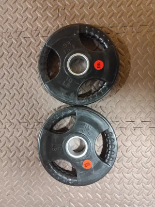 Coppia dischi pesi 4,54kg (10lb) palestra olimpici