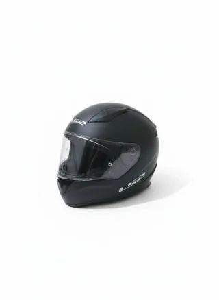 Casco Moto LS2 Negro Visera Transparente, Talla XS