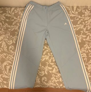 Adidas track pants pastel talla 38 tejido técnico