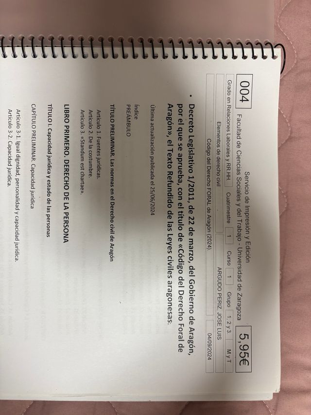 Decreto Legislativo 1/2011 Aragón