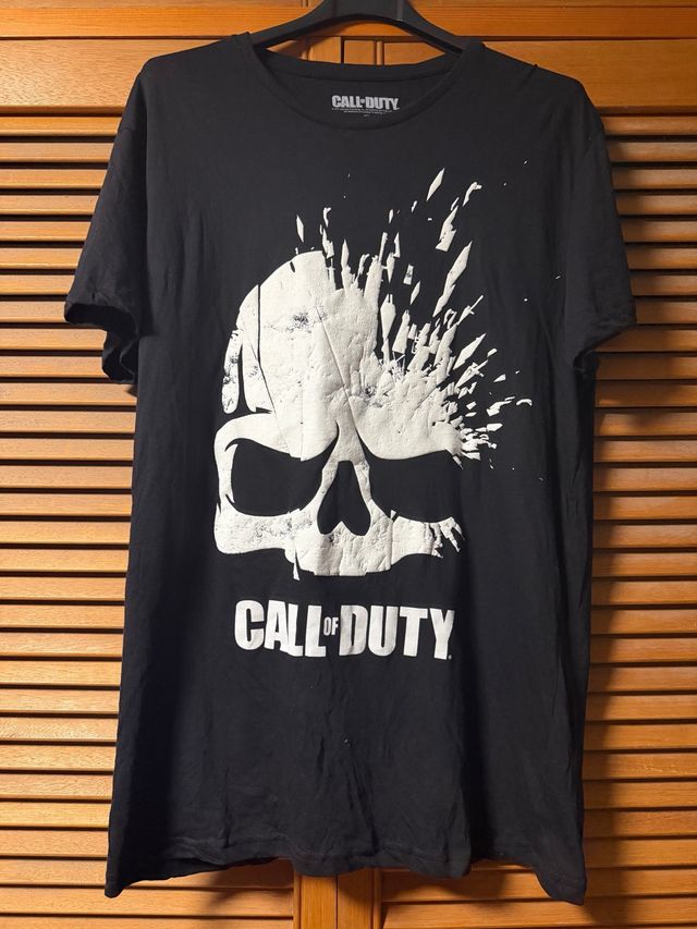 Camiseta Call of Duty Calavera Negra Talla L