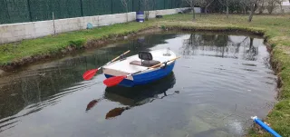 Lancha de fibra 2.30cm.buen estado.