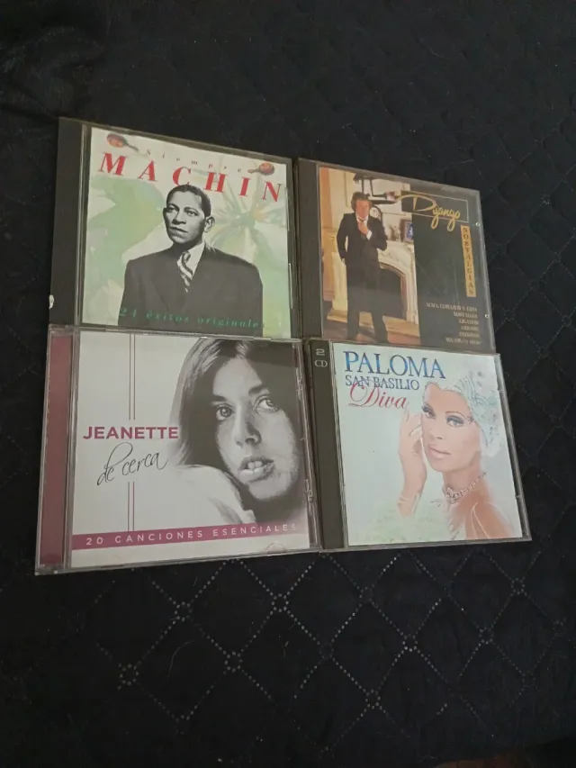 Lote 4 CDs: Machin, Dyango, Jeanette, Paloma