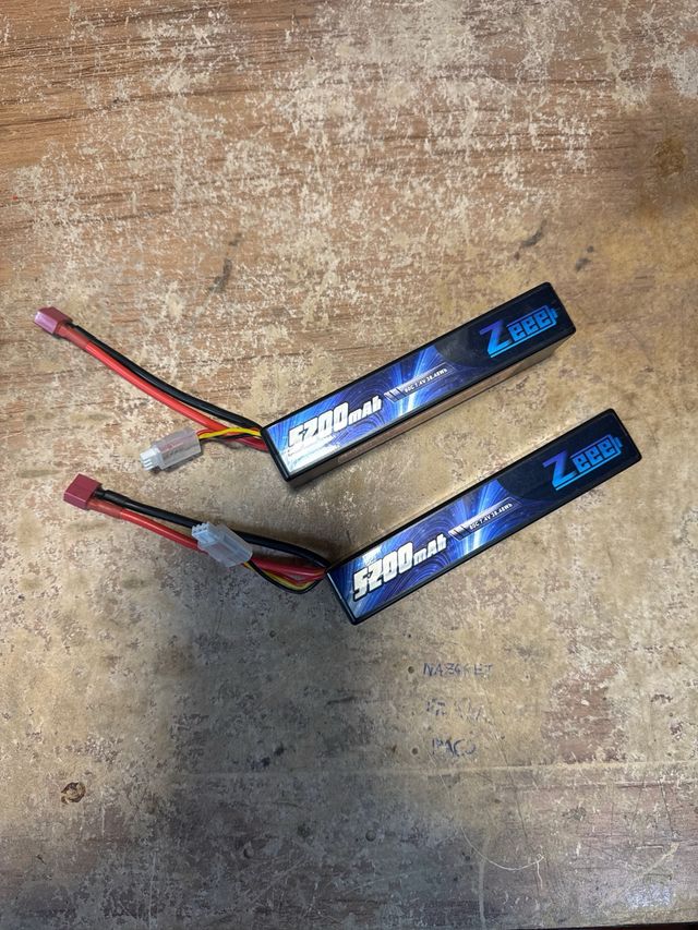 2 Baterías Lipo Zeee 2S 80C 5200mAh