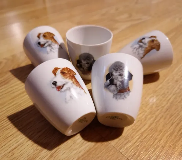 5 Vasos de Licor Limoges Perros