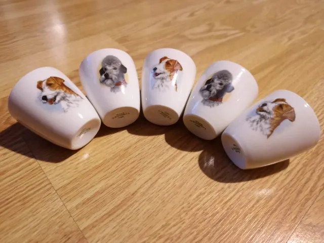5 Vasos de Licor Limoges Perros