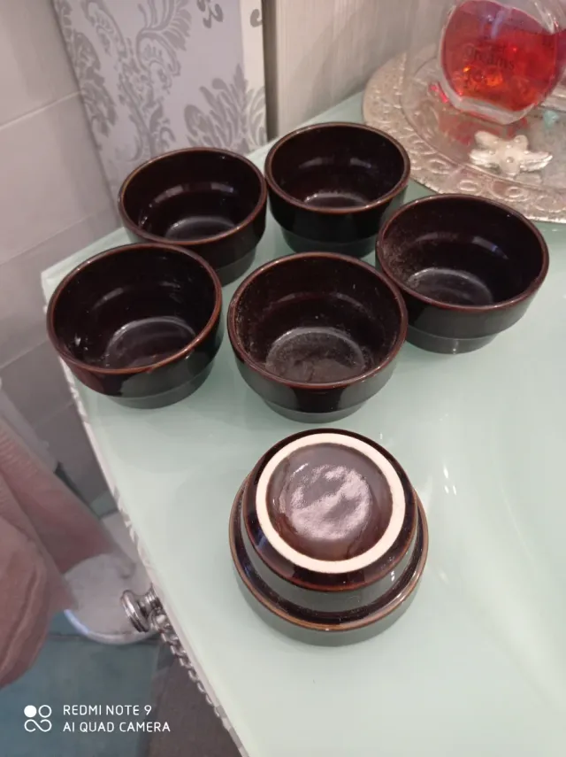 Set 6 Ciotole per salse in ceramica