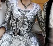 Traje de Fallera negro y Plata