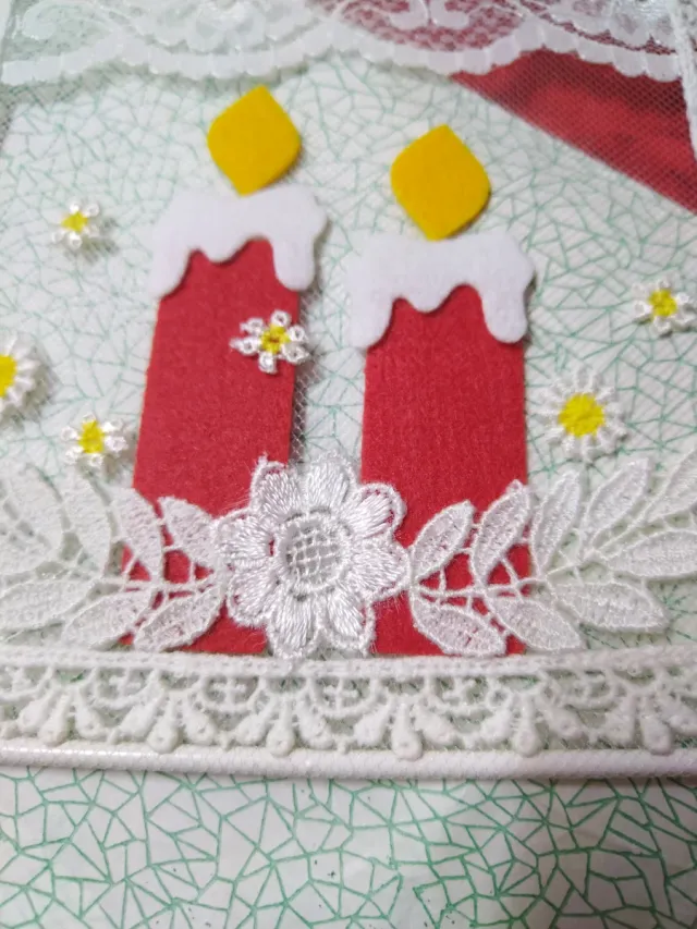 Decorazione Belga Natale Candele e Pupazzo di Neve