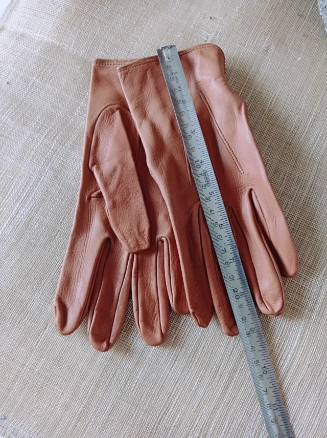 Guantes de Piel para Señora , color Camel