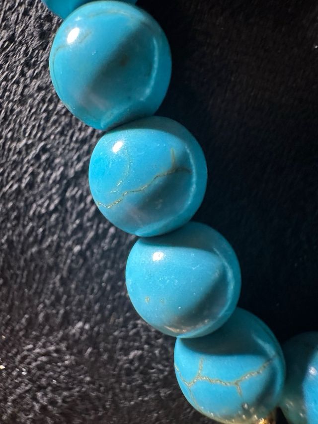 Conjunto Vintage Turquesa Collar y Pendientes