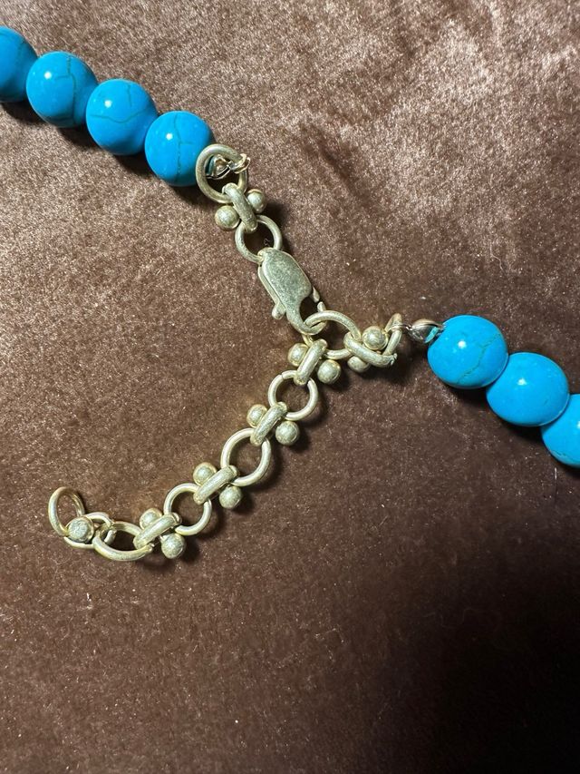 Conjunto Vintage Turquesa Collar y Pendientes