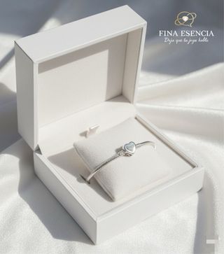 pulsera de plata de ley 925.